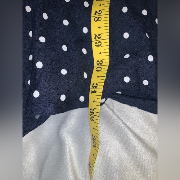 Old navy blue Navy Polka Dot Midi Skirt fluted femme size xl pull on - Picture 4 of 7